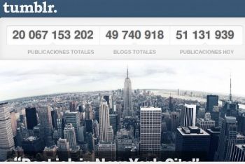 Tumblr ya aloja más de 50 millones de blogs