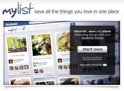 Mylist, un Pinterest dentro de Facebook