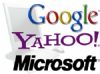 Google, Microsoft y Yahoo!, tres rivales unidos por las búsquedas Google, Microsoft y Yahoo!, tres rivales unidos por las búsquedas