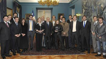 Twitteros almorzaron con el presidente Piñera de Chile